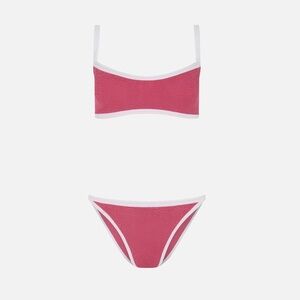 Hunza G ‘Tyler’ bikini set in Candy Pink, one size fits most